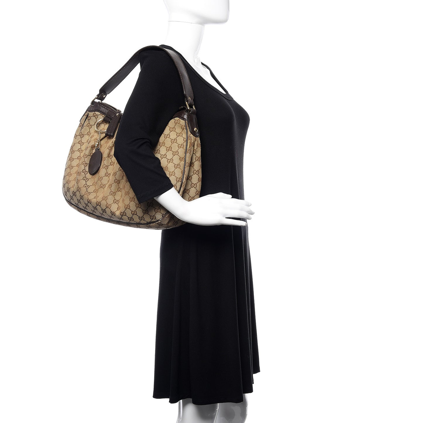 Monogram Medium Sukey Hobo Dark Brown