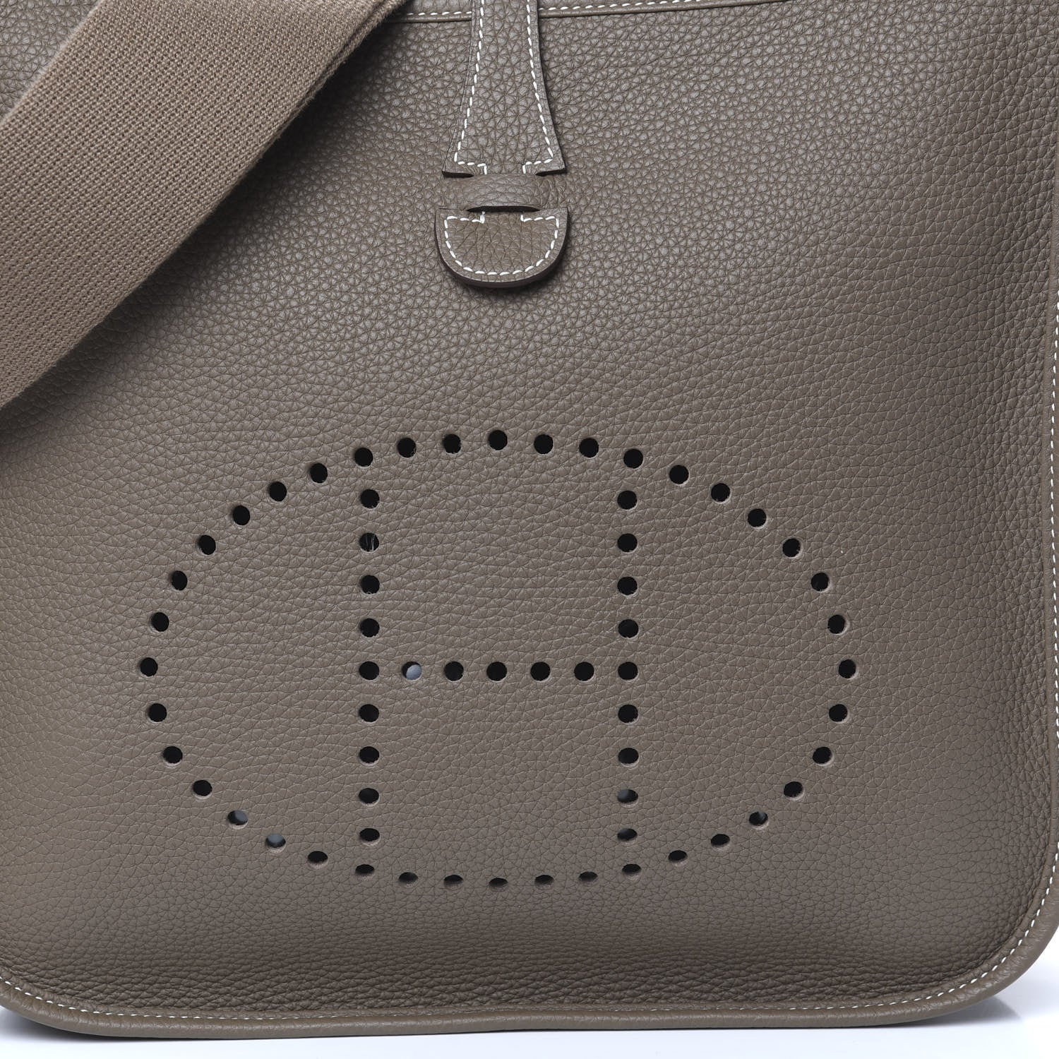 Hermes Taurillon Clemence Evelyne III PM Etoupe 11 of 12