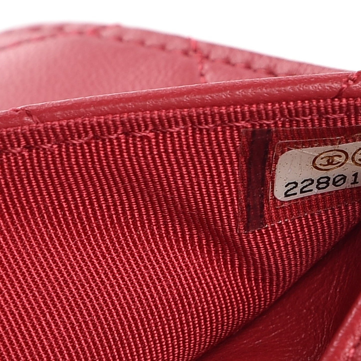 Lambskin Quilted Wallet On Chain WOC Pink