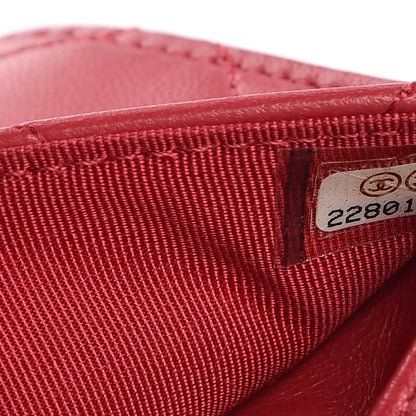 Chanel Lambskin Quilted Wallet On Chain WOC Pink 8 of 9