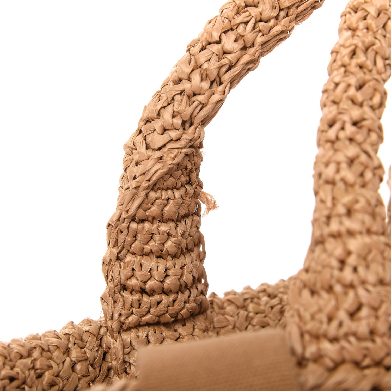 Prada Raffia Woven Tote Naturale Caramel 11 of 11