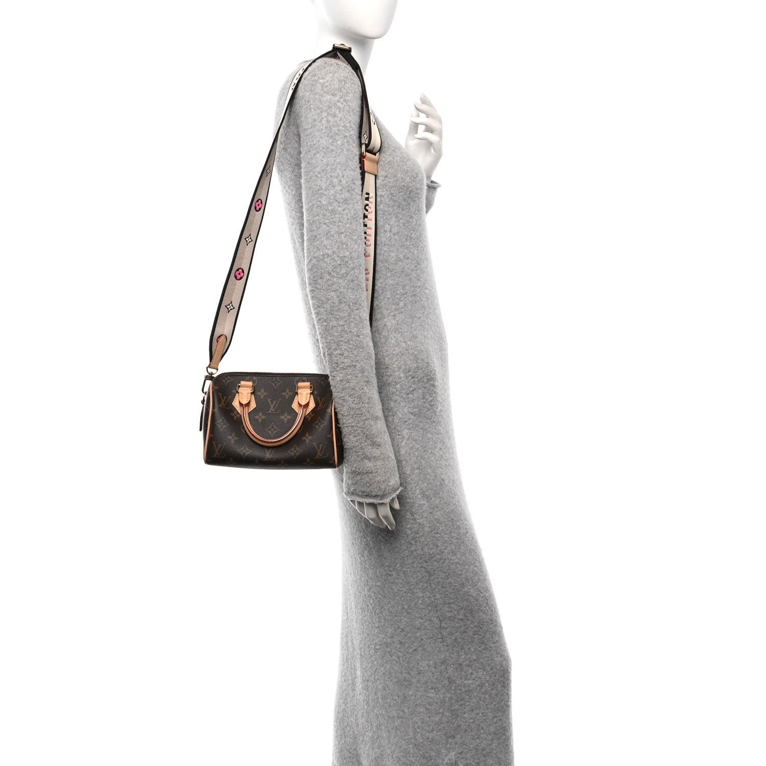 Louis Vuitton Monogram Speedy Bandouliere 20 Black 2 of 7