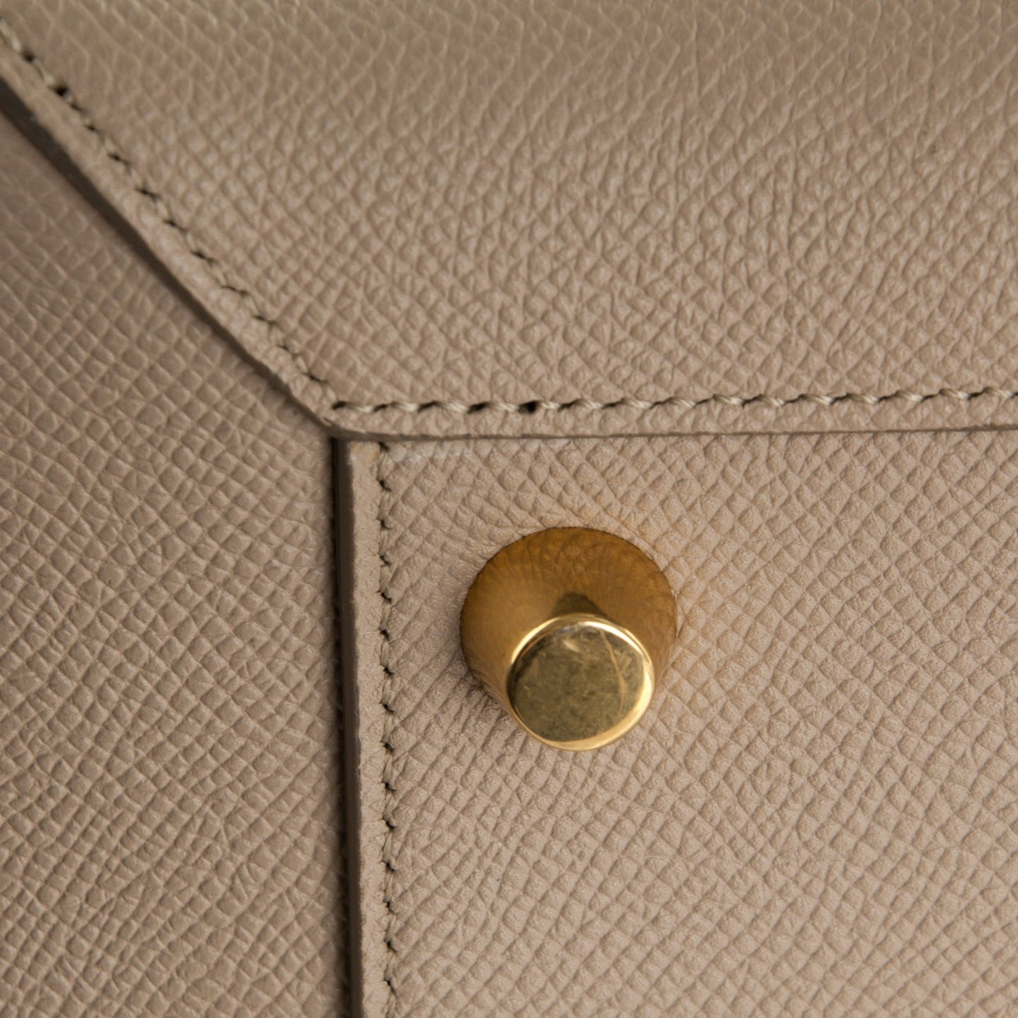 Grained Calfskin Mini Belt Bag Light Taupe