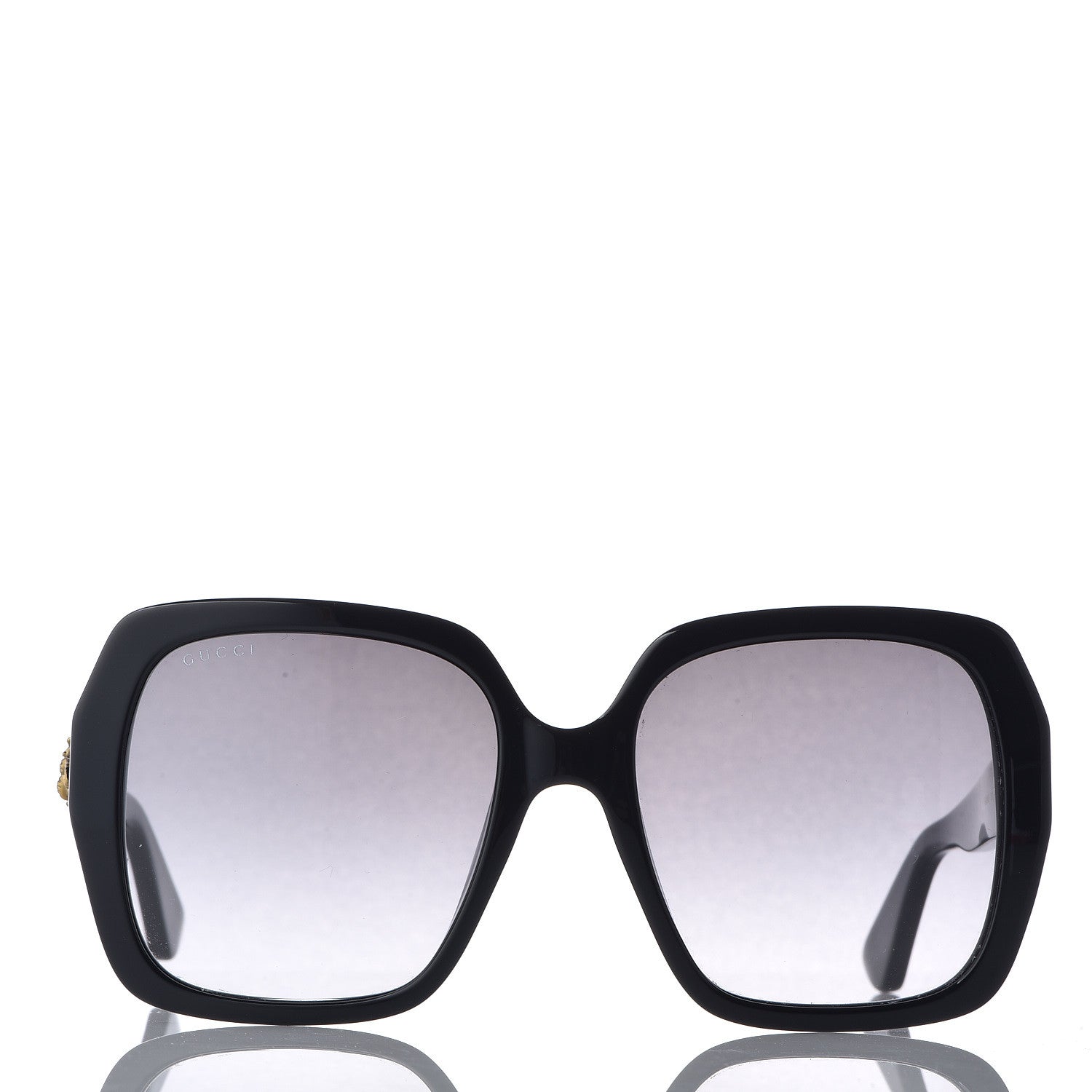 Gucci Acetate Square Frame GG0096S Sunglasses Black 2 of 10