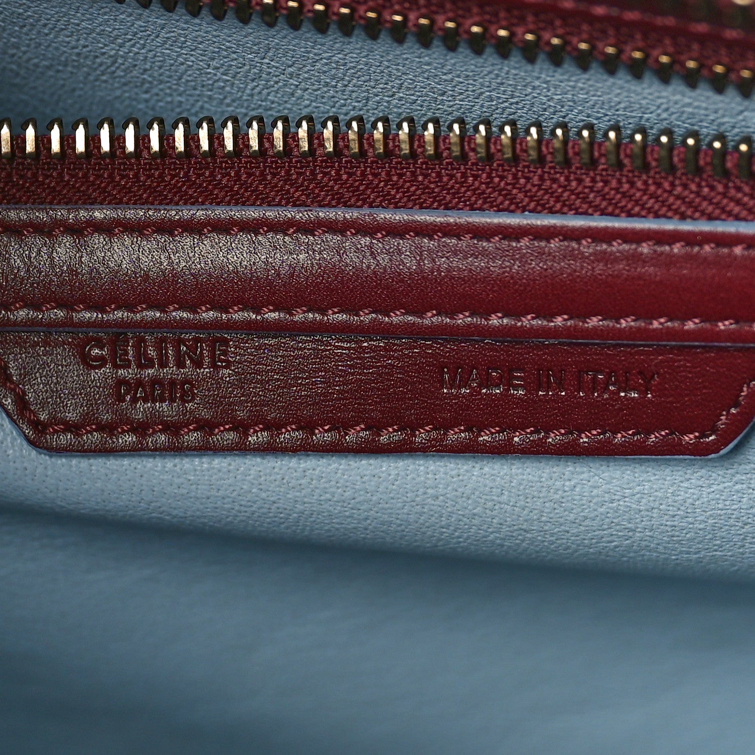 Celine Palmelato Mini Luggage Light Burgundy 6 of 10