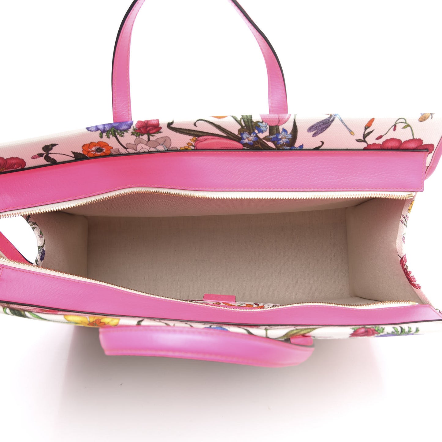 Canvas Large Flora Tote Pink Multicolor Fuchsia