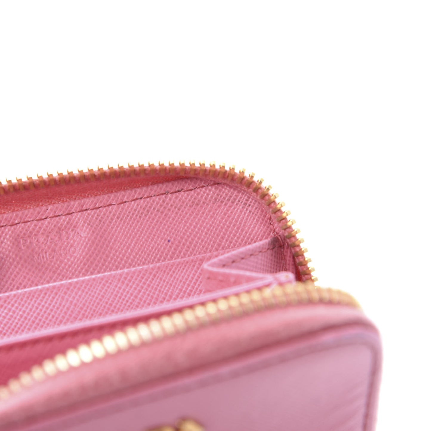 Saffiano Metal Zip Coin Purse Geranio