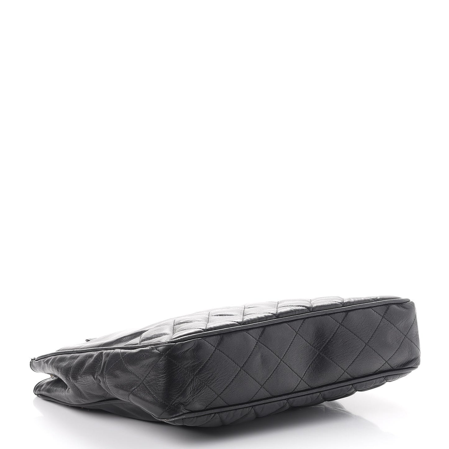 Lambskin Quilted Shoulder Bag Black