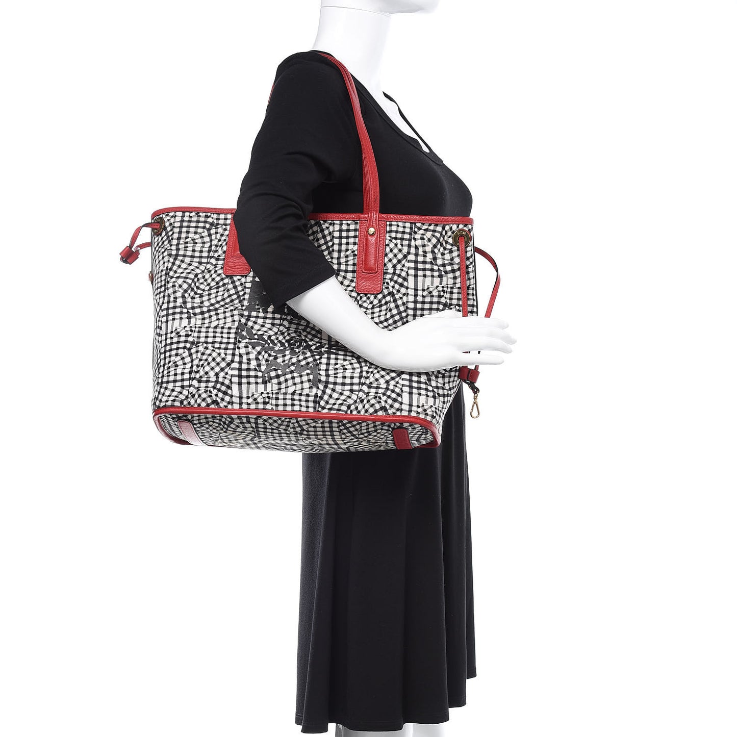 Visetos Medium Liz Reversible Shopper Tote Ruby Red