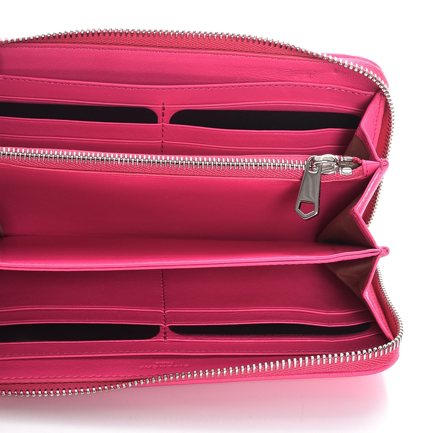 Givenchy Sugar Goatskin Pandora Zip Around Wallet Shocking Pink 5 of 12