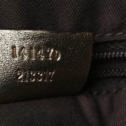 Gucci Satin Monogram Medium Abbey Tote Metallic Bronze 6 of 11