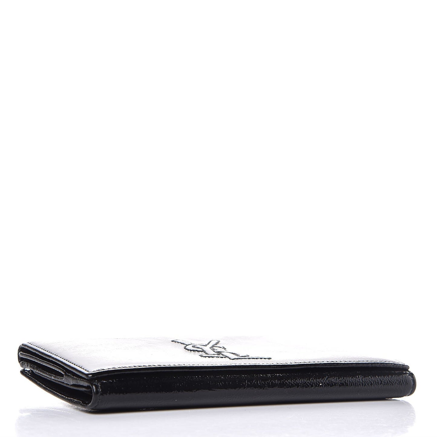 Textured Patent Belle De Jour Wallet Black