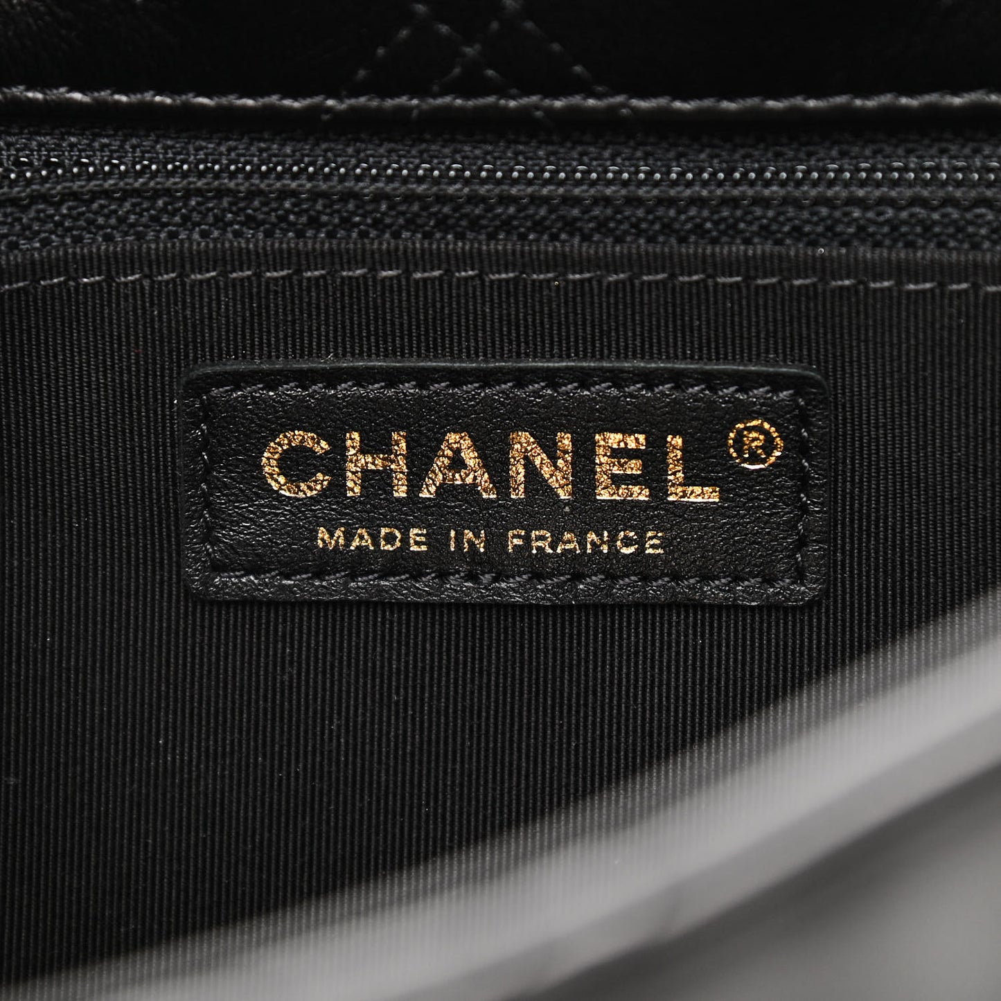 Lambskin Quilted Pearl Studded Flap Black