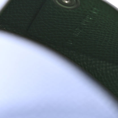Hermes Epsom Verso Calvi Card Case Bleu Saphir Vert Anglais 7 of 8
