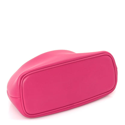 Jacquemus Calfskin Le Petit Calino Ring Top Handle Bag Dark Pink 3 of 8