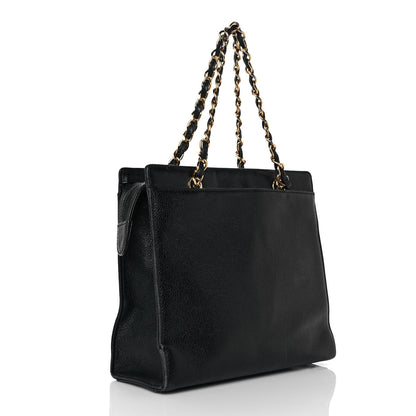 Chanel Caviar CC Shoulder Bag Black 2 of 9