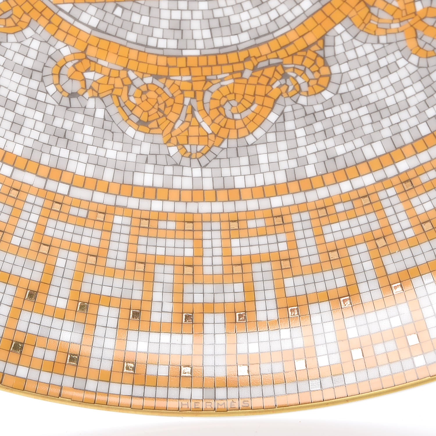 Hermes Porcelain Mosaique au 24 Tart Platter 5 of 8