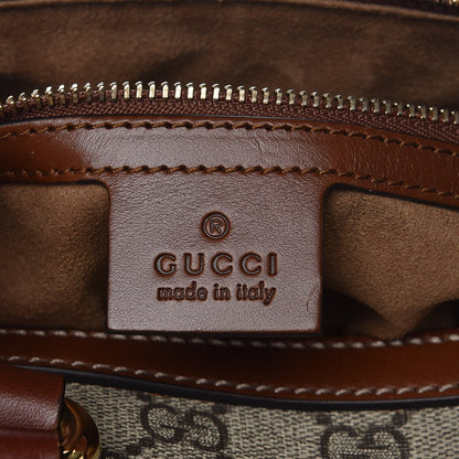 Gucci GG Supreme Monogram Medium Boston Beige Cuir 7 of 8