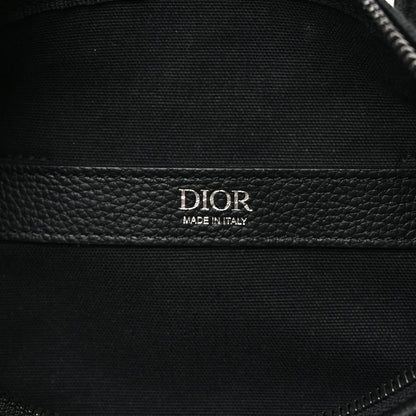 Christian Dior Oblique Jacquard Zipped Messenger Bag Black 5 of 8