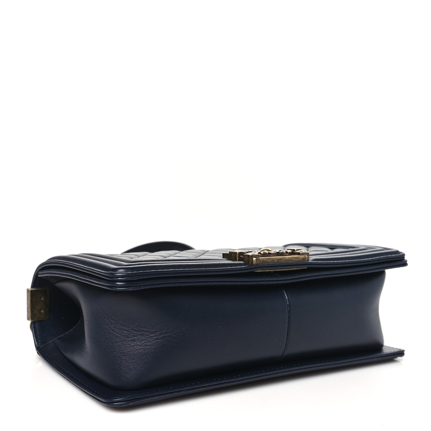 Lambskin Quilted Gripoix Medium Boy Flap Navy