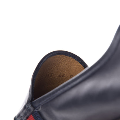 Gucci Nappa Web Mens Kanye Driver Loafers 8.5 Blue 9 of 11