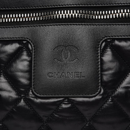 Chanel Nylon Quilted Large Coco Cocoon Tote Black 8 of 8