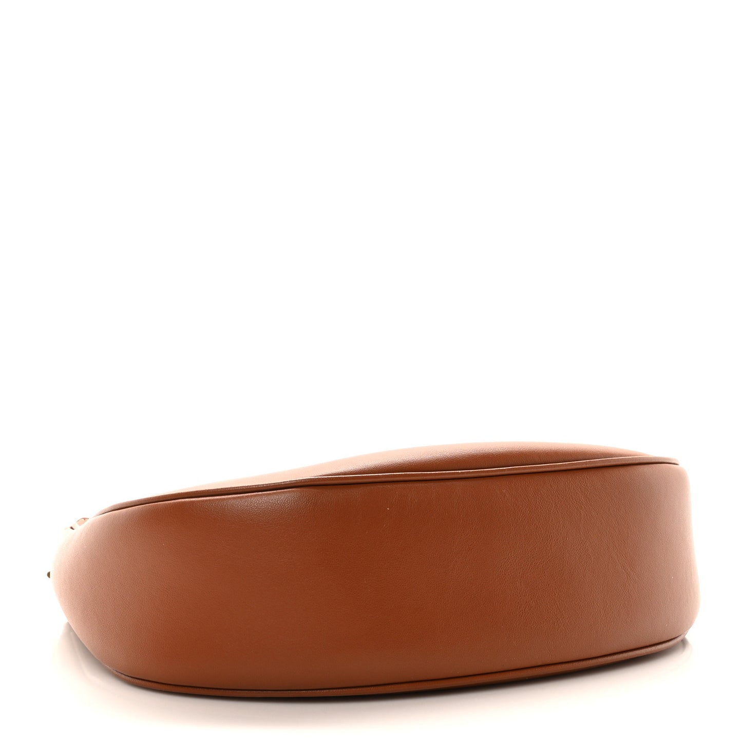 Smooth Calfskin Medium Chain Strap Ava Shoulder Bag Tan