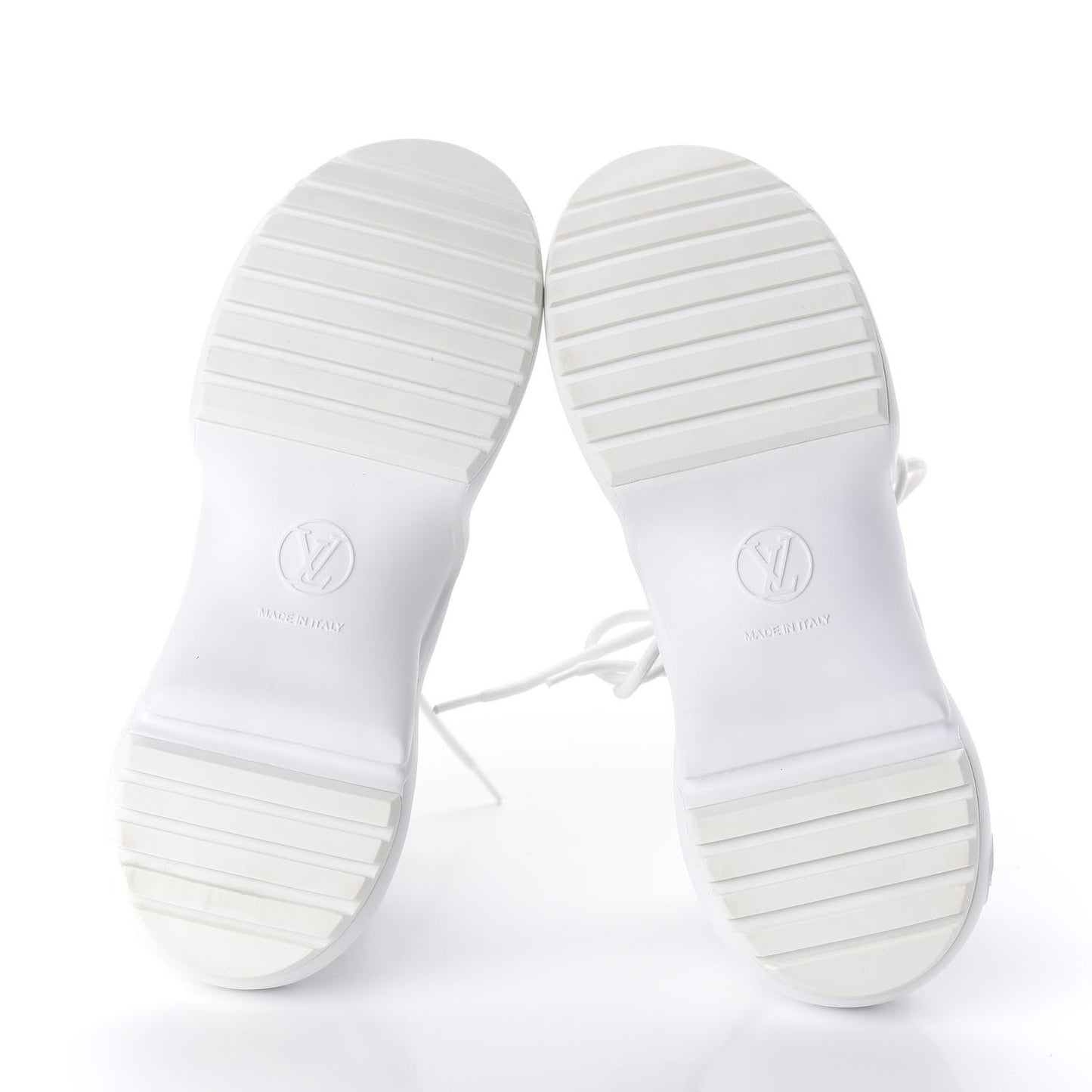 Patent Monogram Stripe LV Archlight Sneakers 36 White Blue