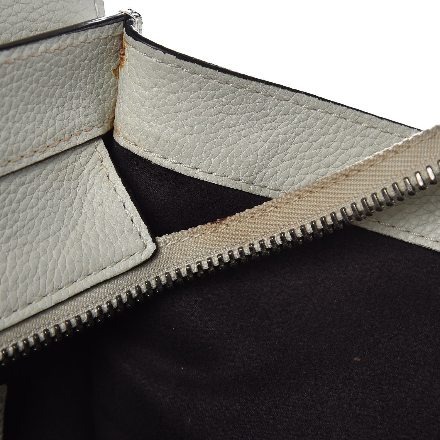 Celine Drummed Calfskin Mini Luggage Lune 8 of 15