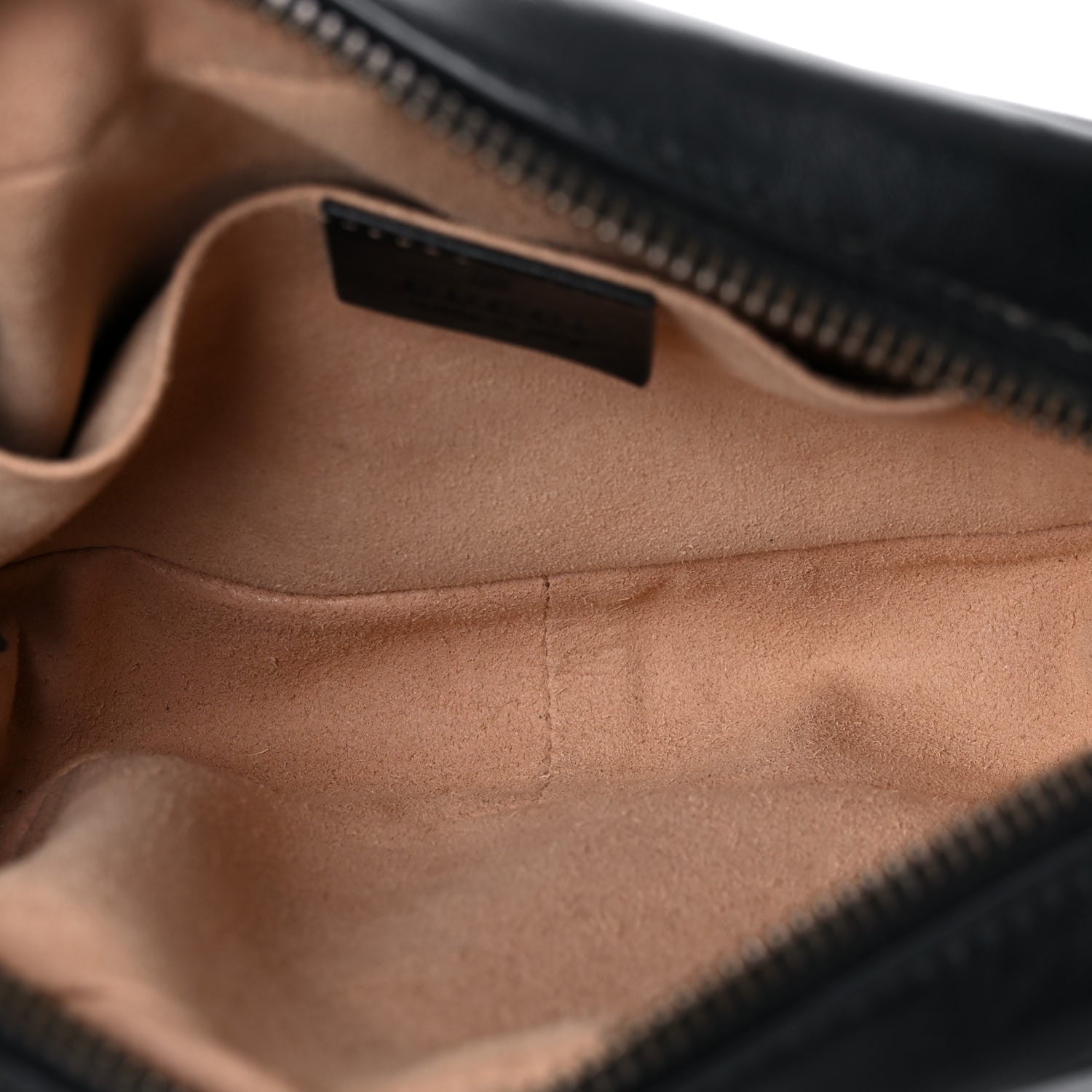 Gucci Calfskin Matelasse Mini GG Marmont Chain Shoulder Bag Black 8 of 17