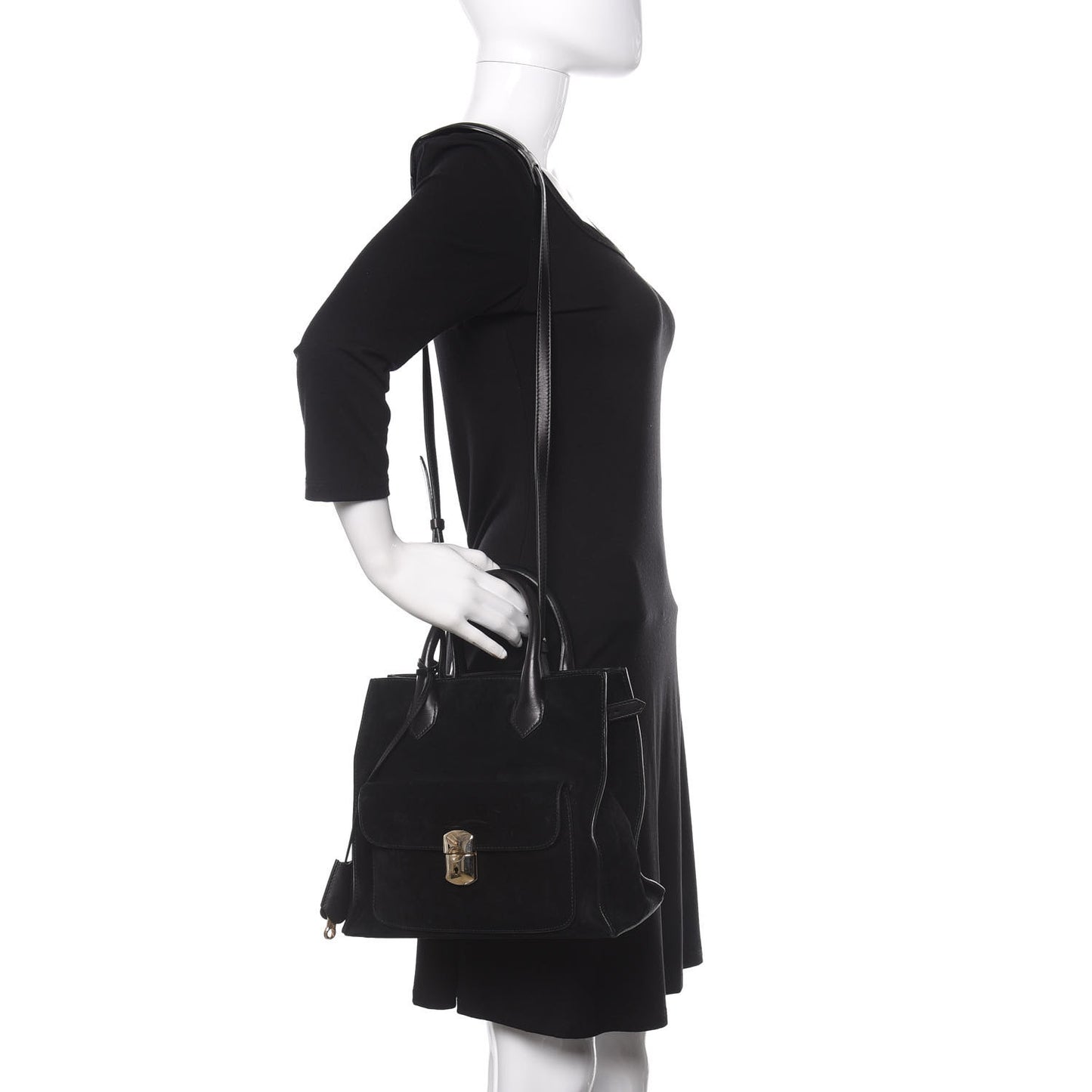 Suede Padlock All Afternoon Black