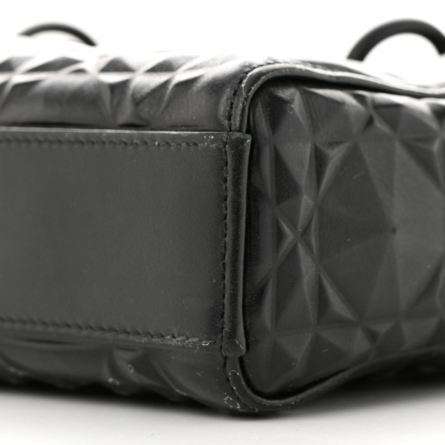 Calfskin Cannage Diamond Medium Lady D-Joy Black