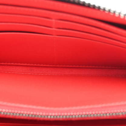 Christian Louboutin Denim Panettone Spiked Zip Around Wallet Black 5 of 6