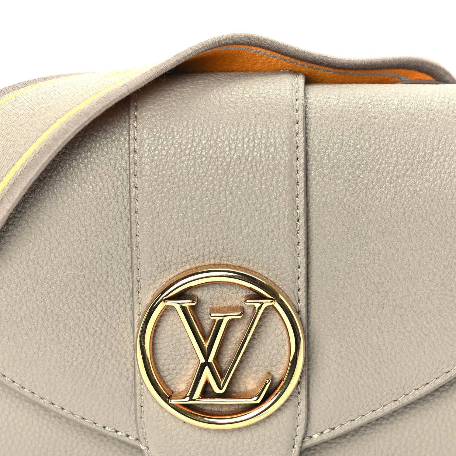 Louis Vuitton Grained Calfskin LV Pont 9 Soft PM  Gris 7 of 8