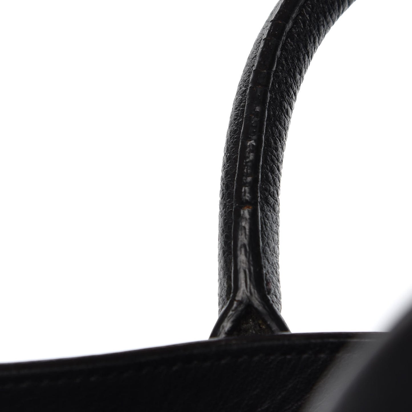 Grained Calfskin Nano Sac De Jour Black