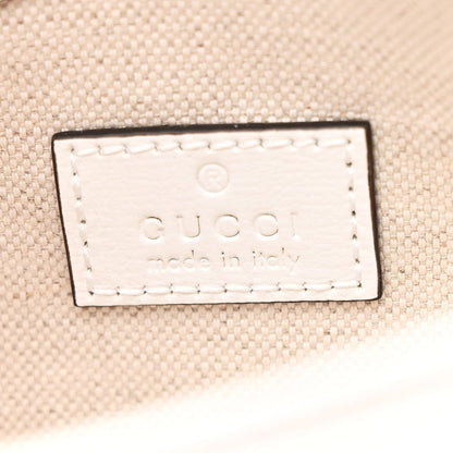 Gucci Calfskin Mini Horsebit 1955 Asymmetric Shoulder Bag White 6 of 7