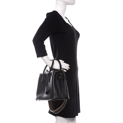 MCM Grained Calfskin Medium Milla Tote Black 3 of 9