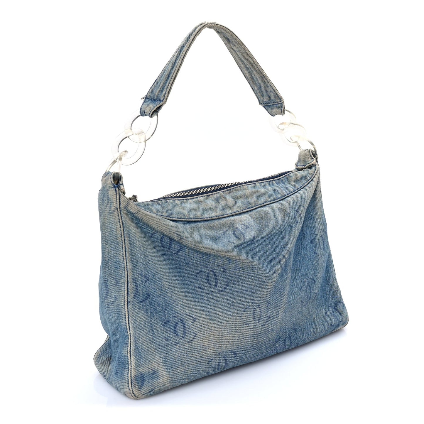 Denim CC Small Hobo Light Blue