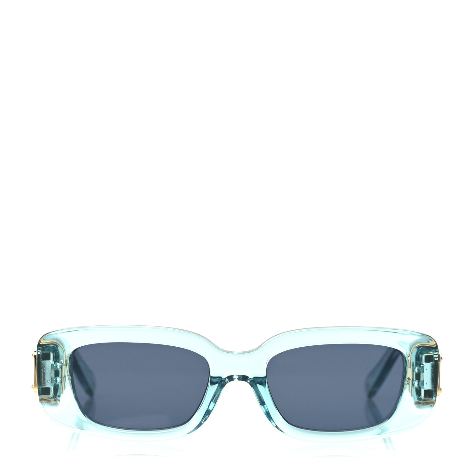 Louis Vuitton Acetate S Lock Cat Eye Sunglasses Z2818W  Crystal Blue 2 of 8