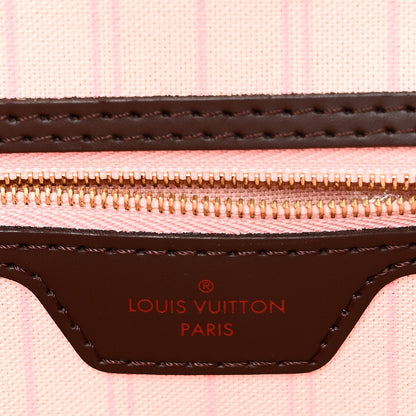Louis Vuitton Damier Ebene Neo Neverfull MM Rose Ballerine 6 of 10
