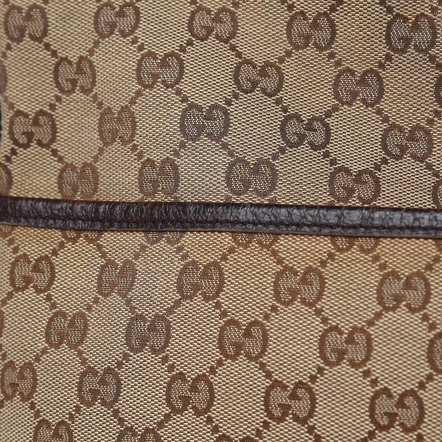 Monogram Web Medium Flat Messenger Bag Brown