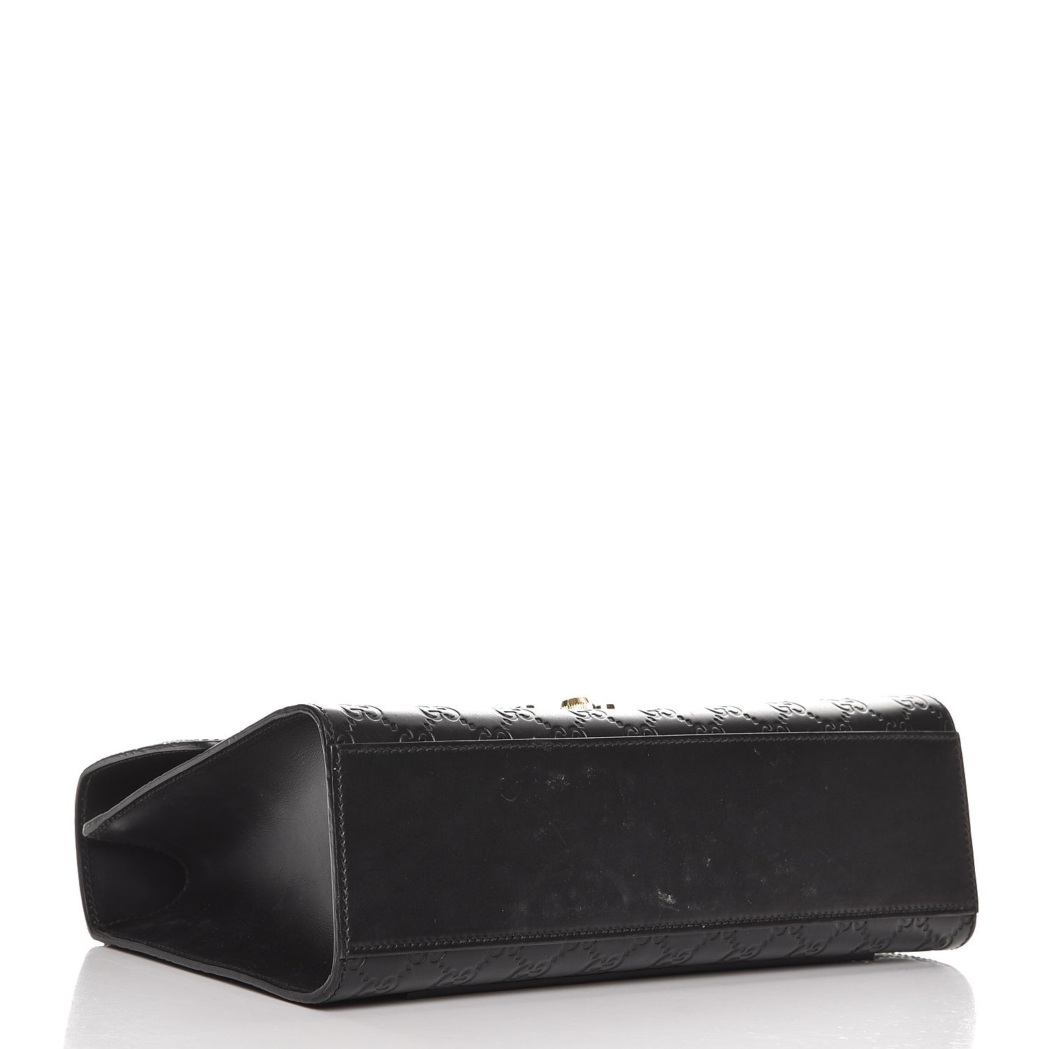 Gucci Guccissima Medium Padlock Shoulder Bag Black 4 of 16