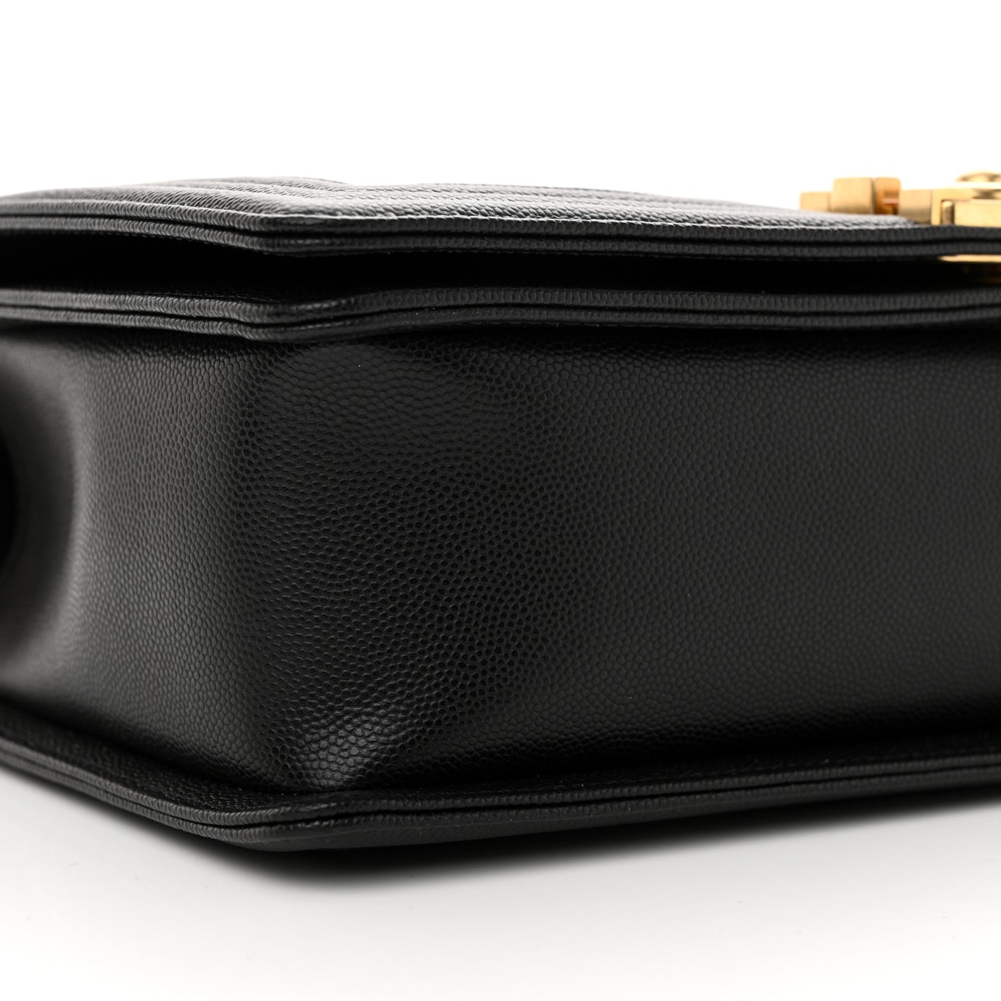 Calfskin Quilted New Medium Boy Flap Black