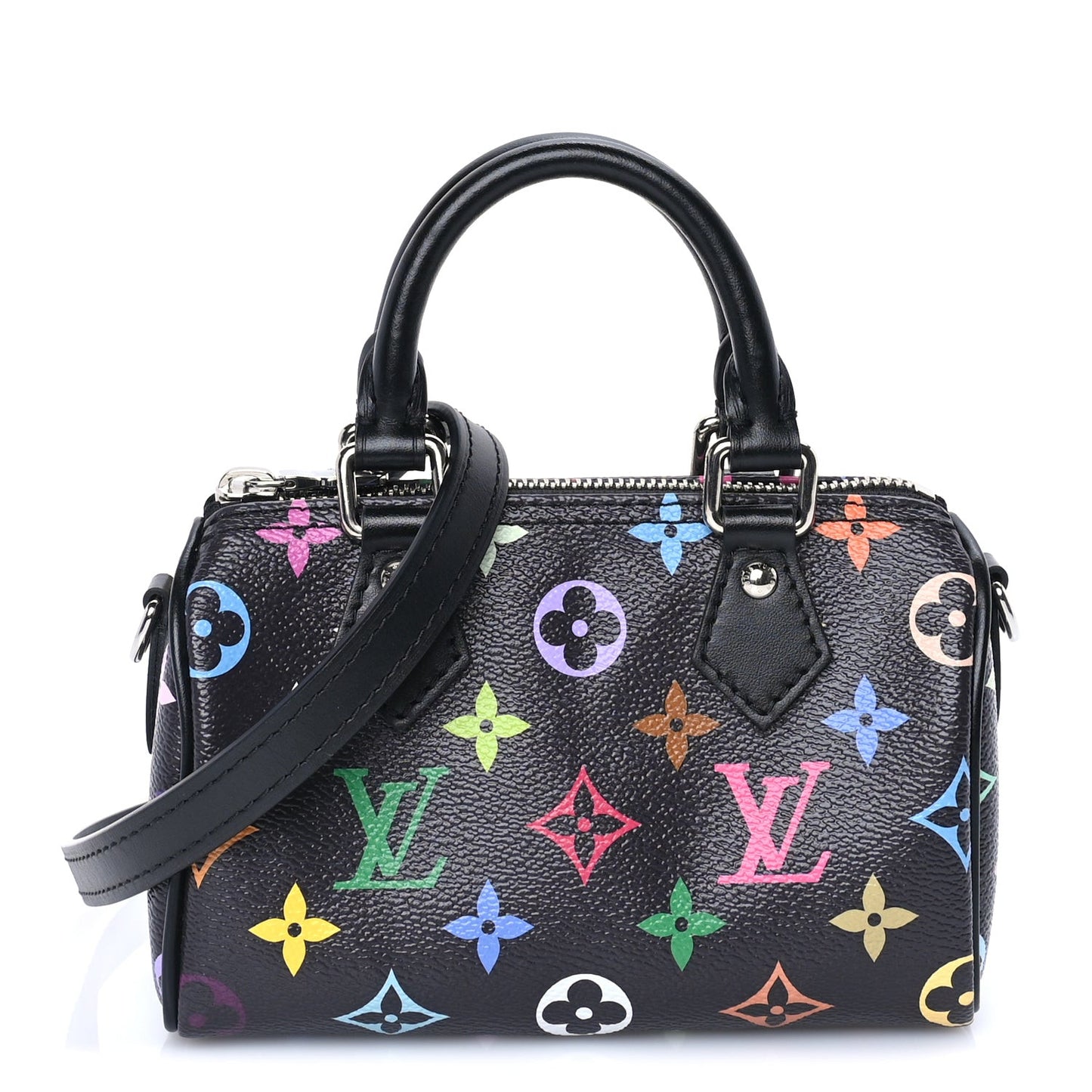 LV X TM Monogram Multicolor Nano Speedy  Black