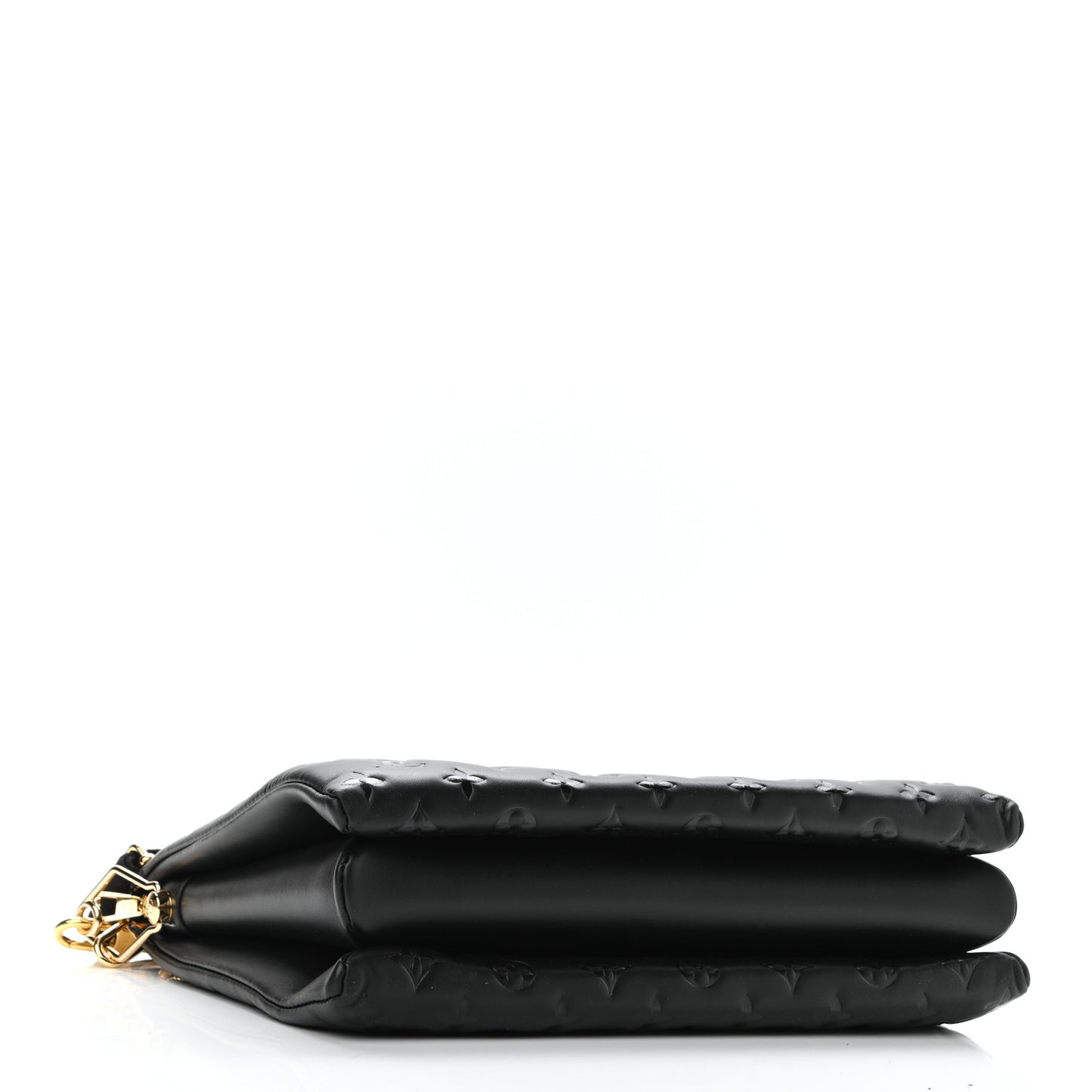 Lambskin Embossed Monogram Coussin MM Black