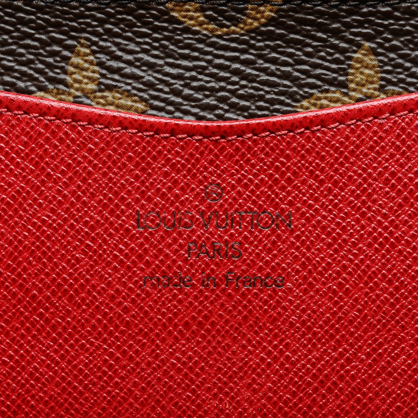 Monogram Josephine Wallet Red