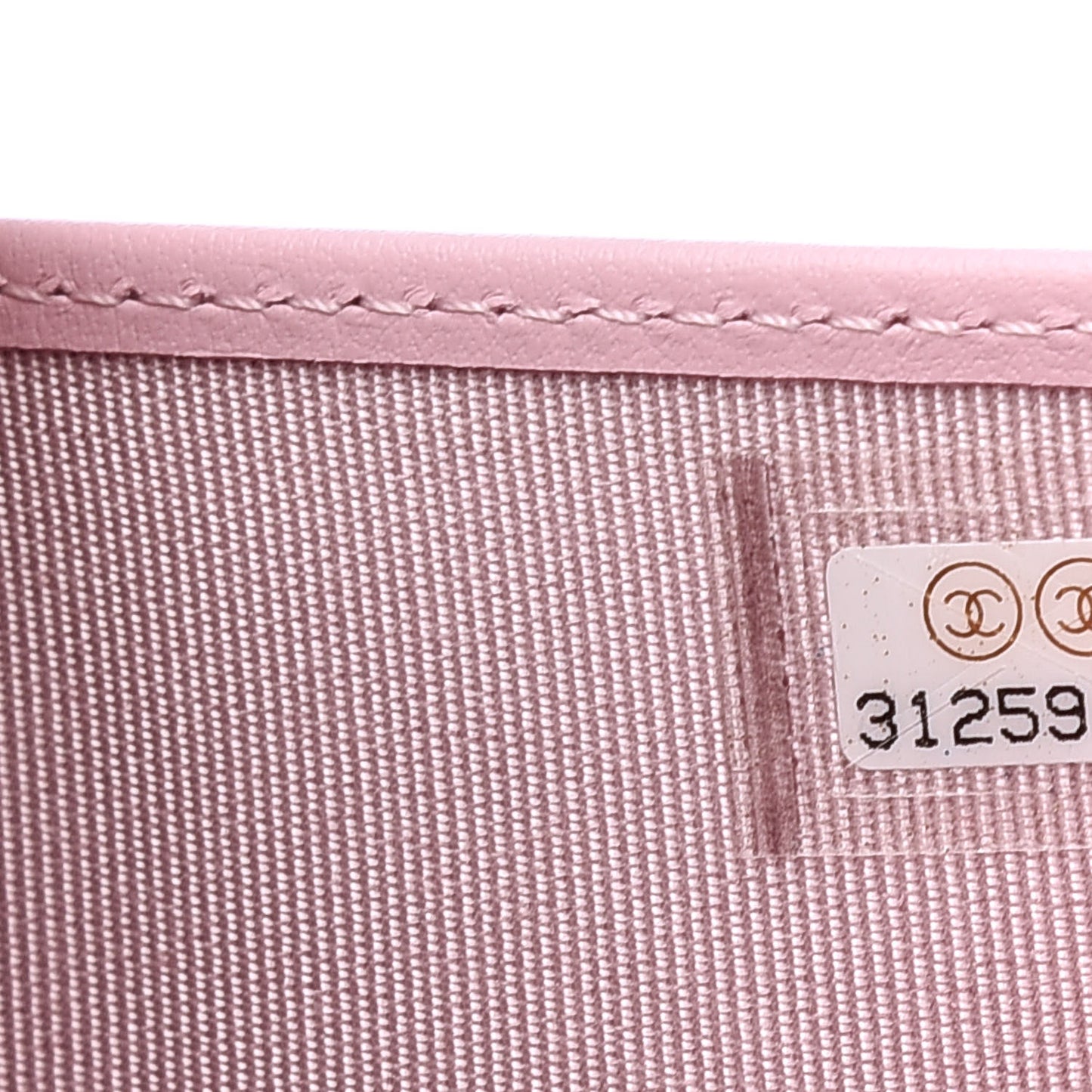 Caviar Quilted Compact Flap Wallet Light Pink