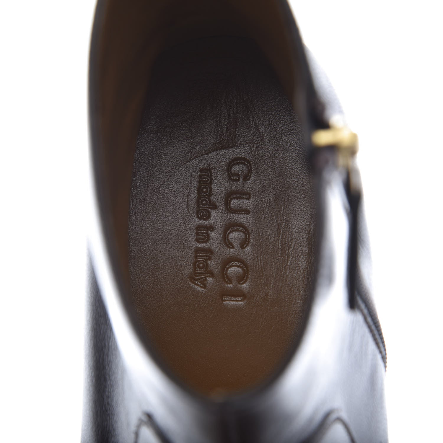 Gucci Goatskin Web Mens GG Ankle Boots 7 Cocoa 6 of 9