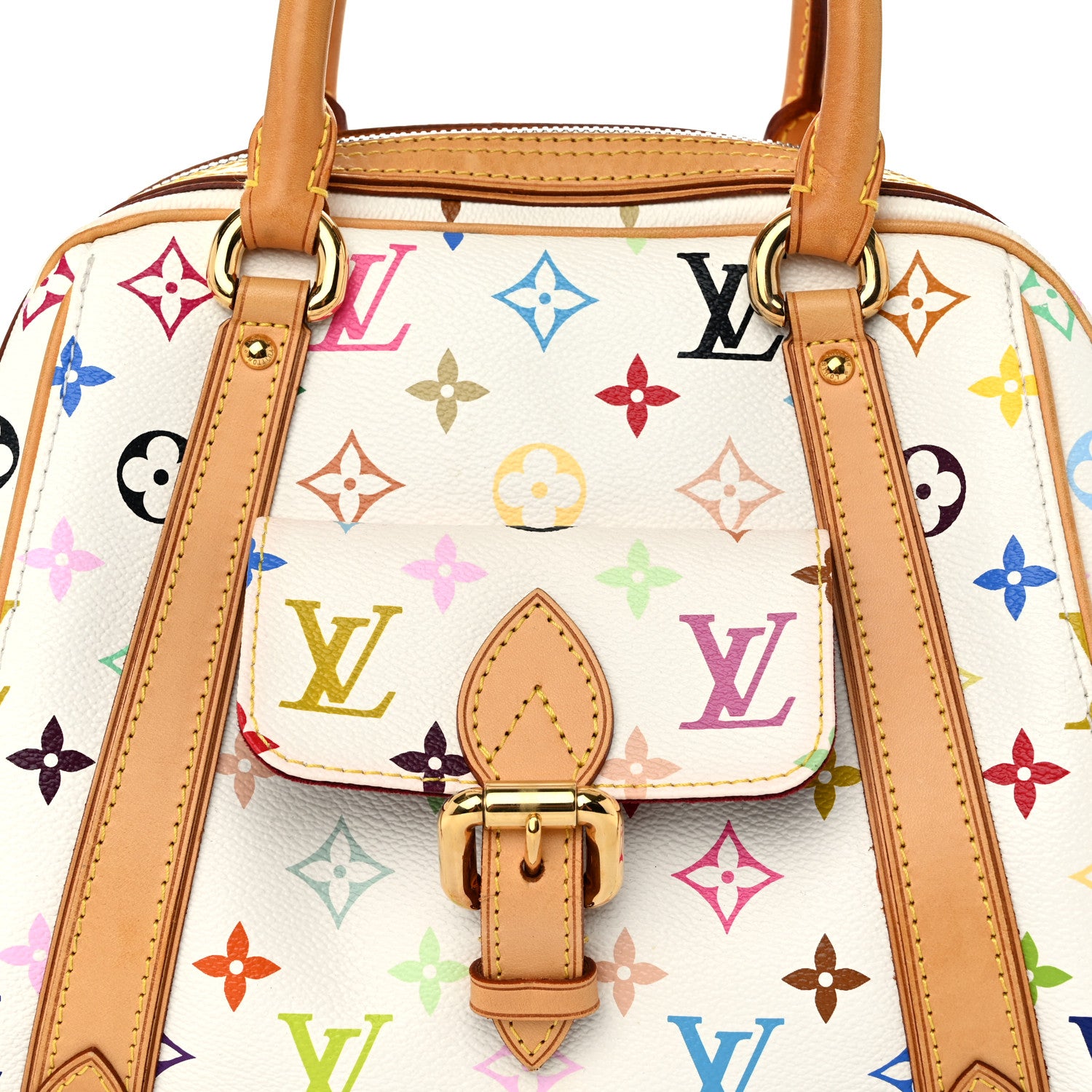 Louis Vuitton Monogram Multicolor Priscilla White 7 of 10