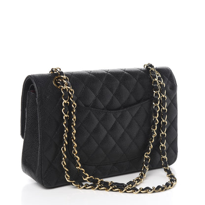 Chanel Caviar Quilted Medium Double Flap Black 3 of 14
